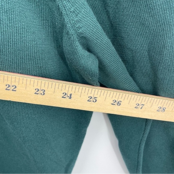 NWT Lands End 100% Supima Cotton 1/4 zip Sweater Sz XL green - Picture 8 of 9